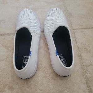 Keds white flats